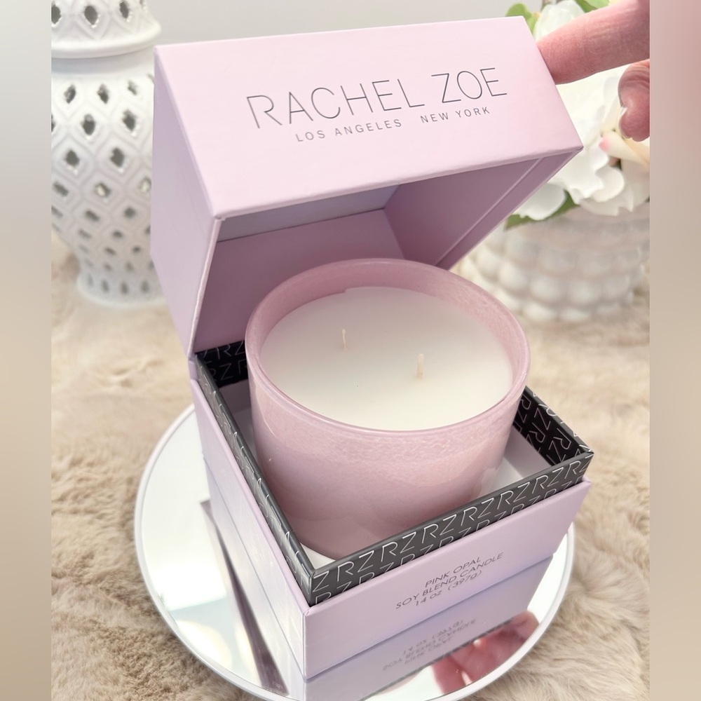 Rachel Zoe Pink Opal Soy Blend Candle NIB